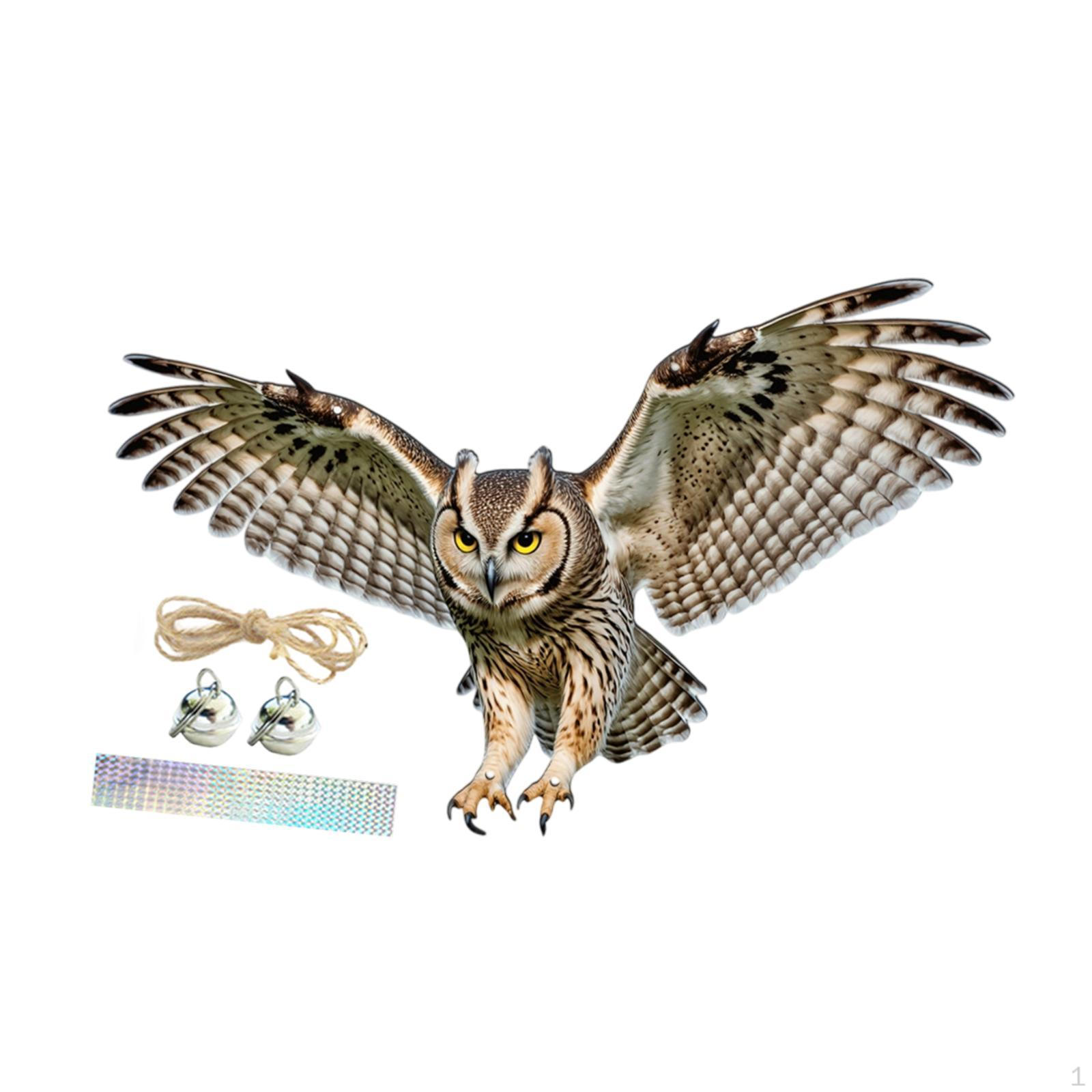 

Сова Подвесное Украшение 2D Плоский Знак Креативный с Веревкой Легко Подвешиваемая Декорация Сад