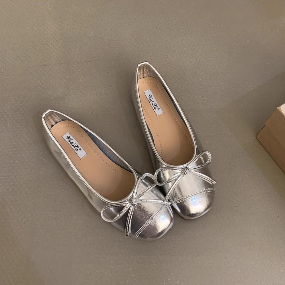 Ladyshoes Women's Flat Shoes 2025 New Summer Mary Jane Ballet Grandma Shoes Gentle Evening Shoes Doudou Shoes