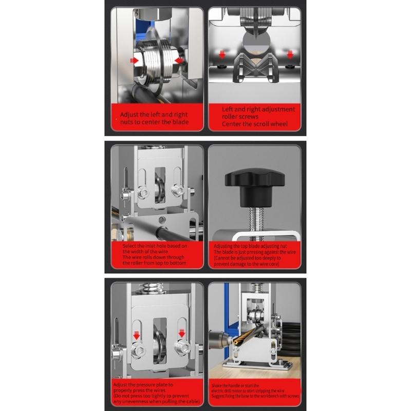 Efficient Cable Stripping Machine Quick and Simple Wire Peeling Tool Manual &Electric Drill Stripper Wire Peelers