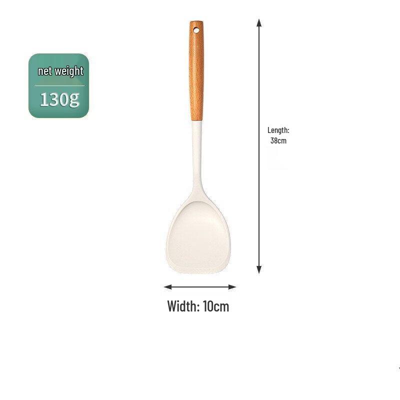 Силиконовый кухонный набор ZISIZ с ручками из бука