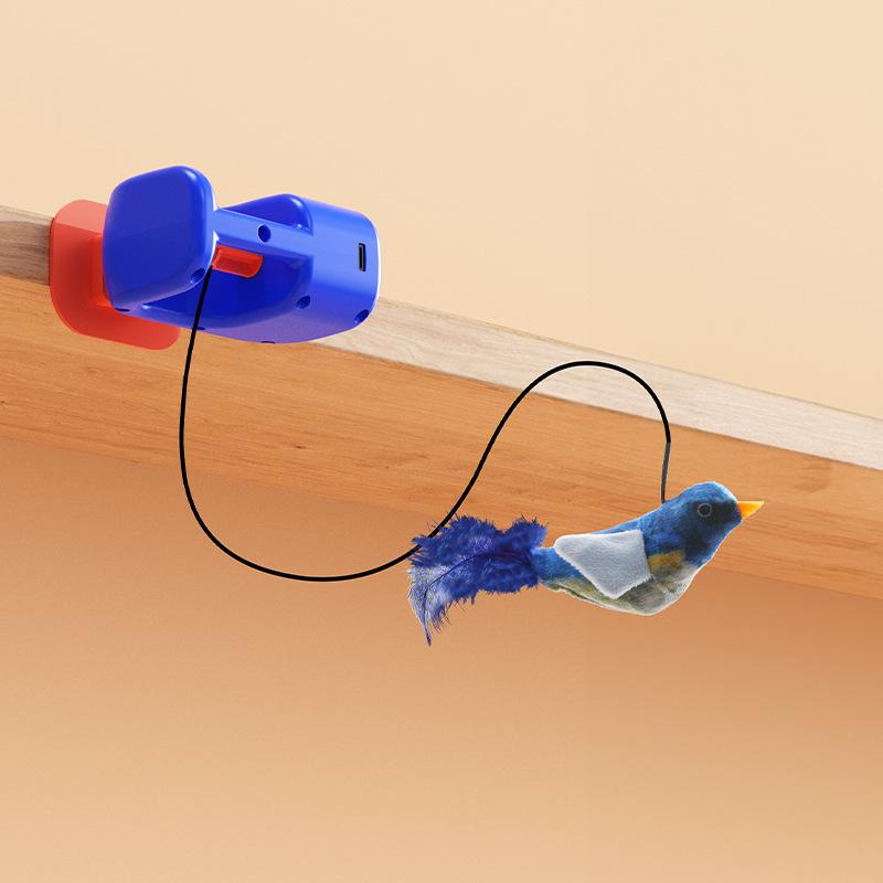 Electric Interactive Cat Teasing Ball and Stick Kitten Toy