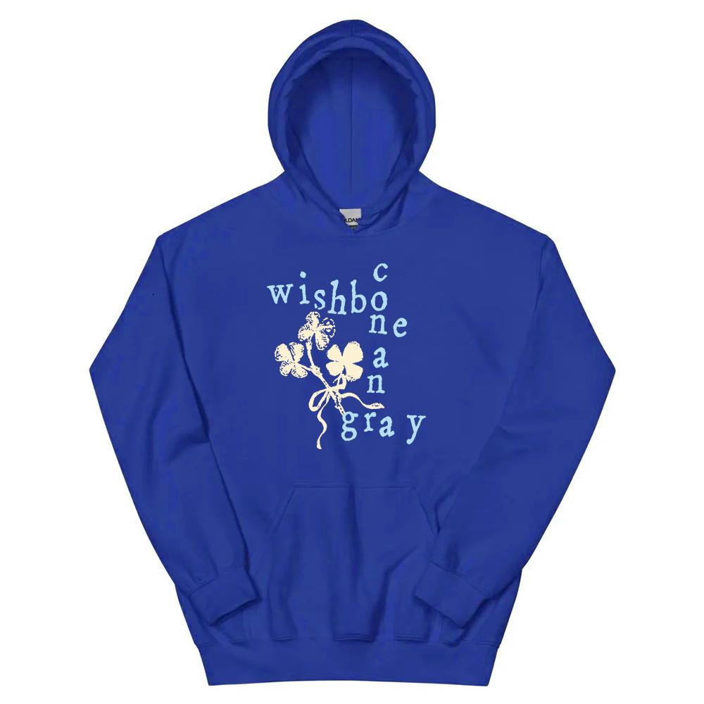 CONAN GRAY RED RIBBON WISHBONE HOODIE Winter Fleece Hooded Sweatshirts Graphic Men Women Clothing Fashion Hoodies