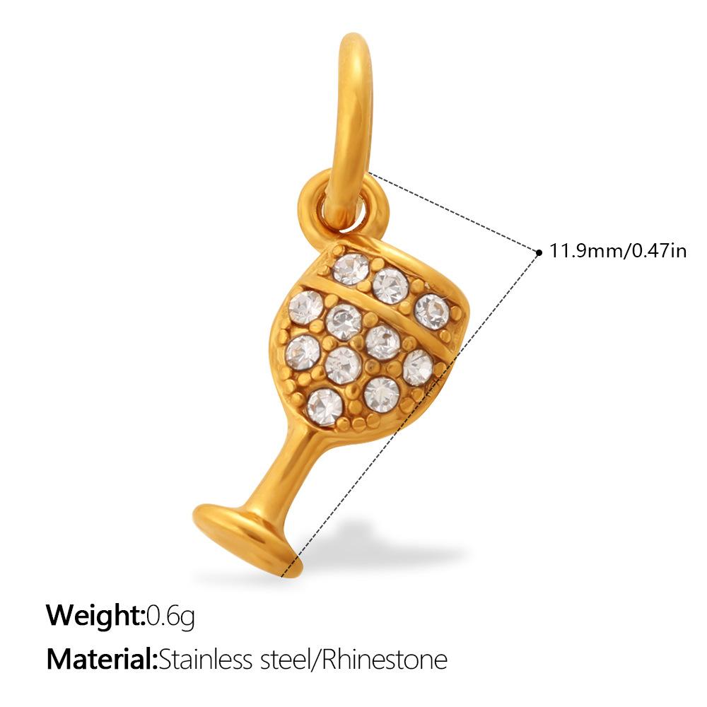 

European and American Style Gold and Silver Two-color Personalized Motorcycle Phone Comb Shape Pendant Light Luxury Diamond-set DIY Accessories 2026