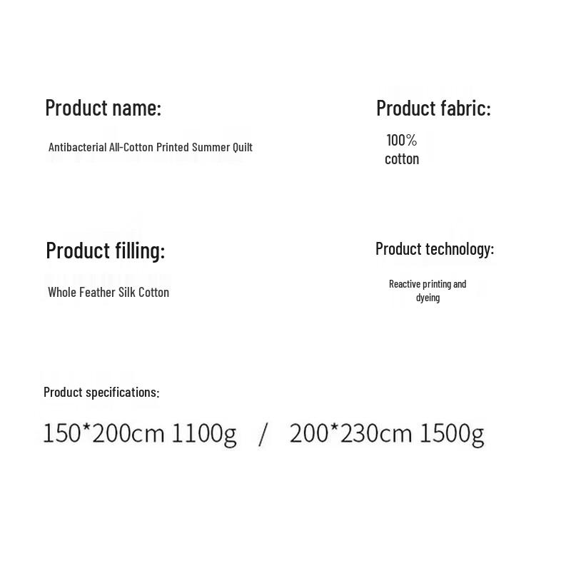 Duoqiman Digital Age All-Cotton Printed Summer Quilt