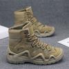 Autumn and winter men's high cut thick soled outdoor workwear  casual short boots  plus size mountaineering tactical men's boots