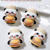 10Pcs New Cute Resin Mini Chef Panda Series Flat Back Manicure Parts Embellishments For Hair Bows Accessories