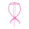 Collapsible Plastic Wig Stand Easy Assembly Portable Travel Folding Wig Head Multi-purpose Hat Display Rack Wig Styling Dryer Holder Wig Accessories