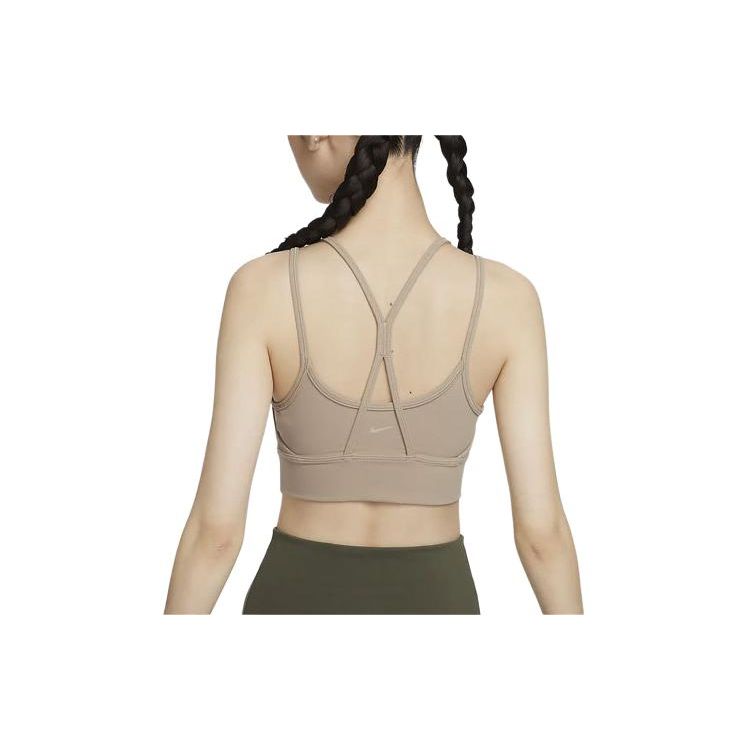 Nike Indy Strappy Light Support Quick-Dry Padded Sports Bra Women Sports Bra Khaki FB2160-247
