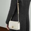Genuine Leather Versatile Small Square Bag for Women 2025 Autumn Winter New Ins Commuting High-end Style Quilted Crossbody Chain Bag