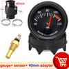 12V 52mm Car Water Temperature Gauge 40~120 ℃ with Water Temp Sensor 10mm Water Temp Joint Pipe 1/8NPT Sensor Adapter Car Racing
