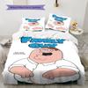 Peter Griffin Fun Pattern Bedding Home Decoration Birthday Gift ( 1 duvet cover + 2 pillowcase, without core),fan merchandise.