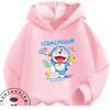 Daily Casual Hooded Top Cute Cartoon Print Winter Trendy Youth Wear Doraemon Boys Girls 3 14