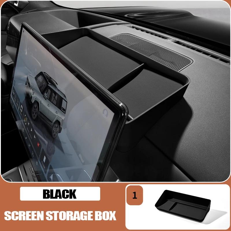 Center Console Screen Rear Storage Box for BYD Leopard 7 Titanium 7 Anti-Slip Dashboard Hidden Interior Storage Accessory