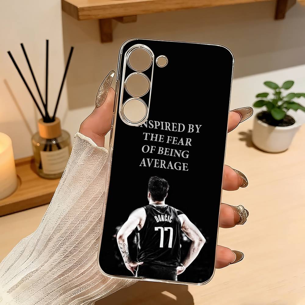 COOL L-Luka Doncic 77 Phone Case For Samsung Galaxy A71,A70,A52,A51,A40,A30 Transparent Cover