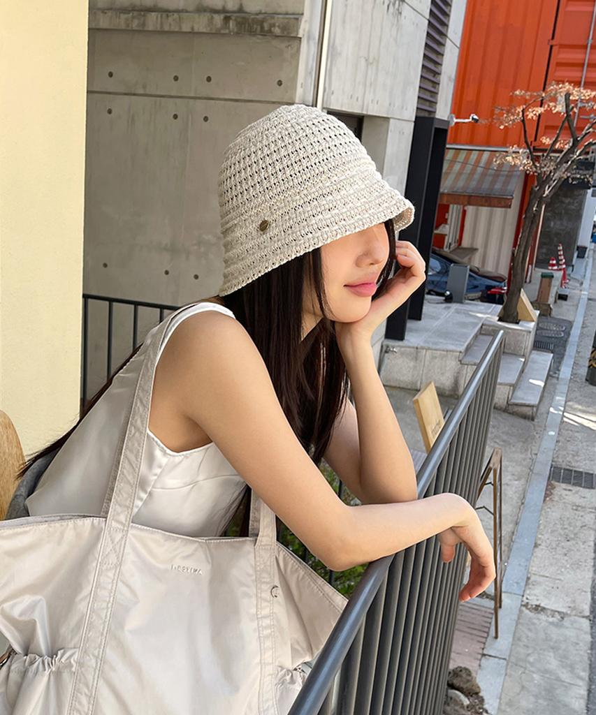 Jeieseutina J.Letter Summer Moisturizing Bucket Hat Iv (Jeacem5Bs908Iv260)