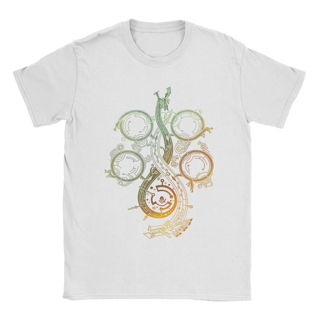 Monster Hunter Wilds Symbol T Shirts Men's Cotton Novelty T-Shirt Round Neck Video Game Tees Short Sleeve Tops 4XL 5XL