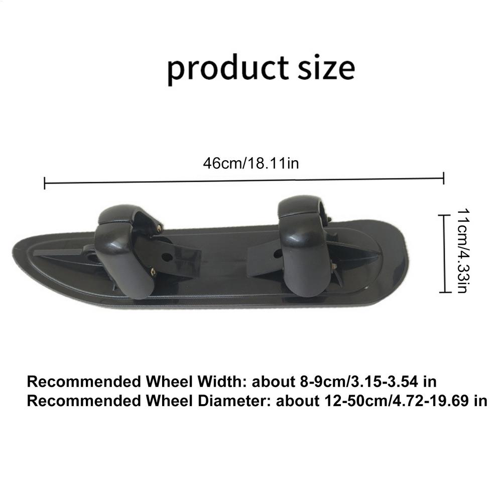 Snow Scooter Ski Sled 2 In 1 Snow Scooter Strollers Wheel Ski Sled Glider Skiing Attachment For Parents Sports Camping Jogging