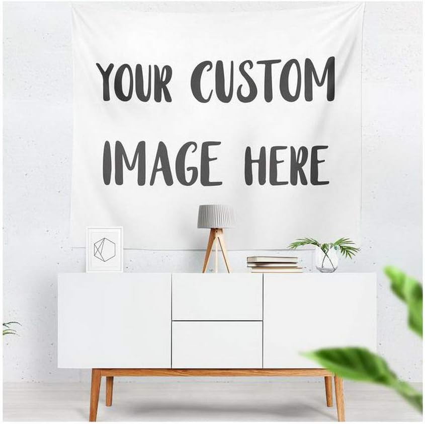 Samantha Custom Wall Tapestry Personalized Image Printed Tapestry Made to Order Wall Hanging