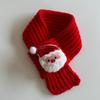 Cat Dog Scarf Cartoon Bear Print Warm Prevent Detachment Pet Neck Scarf for Small Dogs Puppy Kitten New Year's Christmas Gifts