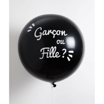 Balón - Balóny - Baby Shower - 61 cm - Čierny a Ružový - Hélium v cene