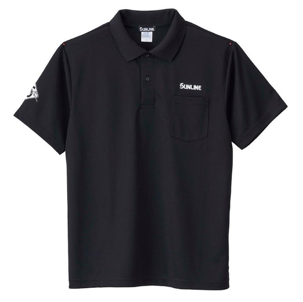 Sunline SUW-15404DP Dry Polo Shirt Black White Size L (5066)
