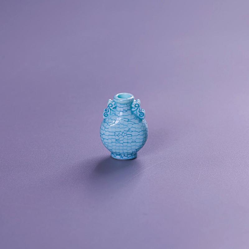 Micro Landscape Simulation Antique Style Decorative Vase Mini Resin Decoration Diy Accessories Doll House Car Desktop Decoration