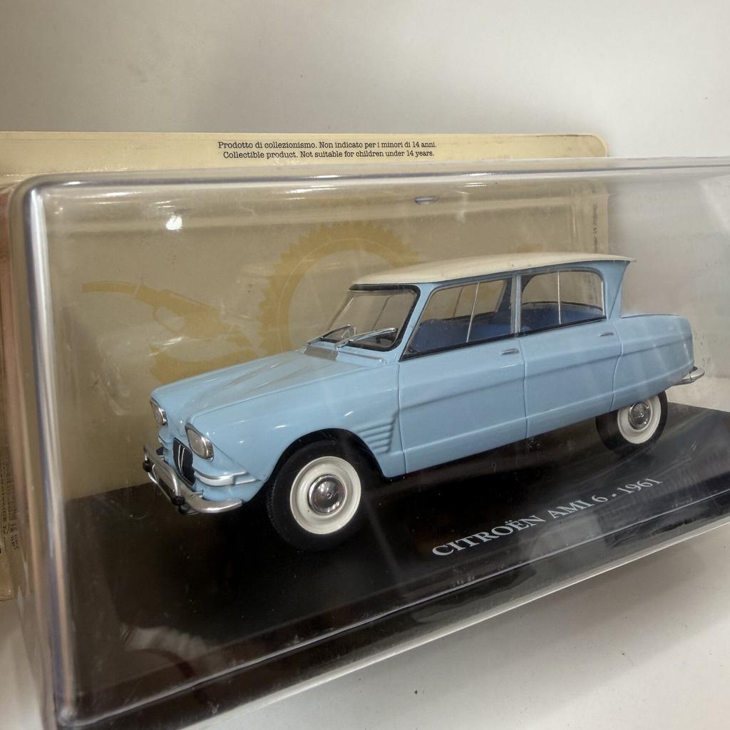 QEJO7 Diecast IXO 1/24 Scale CITROEN AMI 6 1961 Alloy Car Model