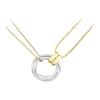 Lucky Ring Pendant Titanium Steel Necklace Women Necklace Gold 35000630