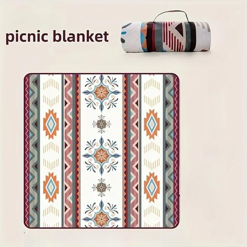 

Outdoor Camping Picnic Blanket, Suitable for Camping, Barbecues, Hiking and Traveling. Portable Beach Mat, Hand Wash Only. 200x200cm белый