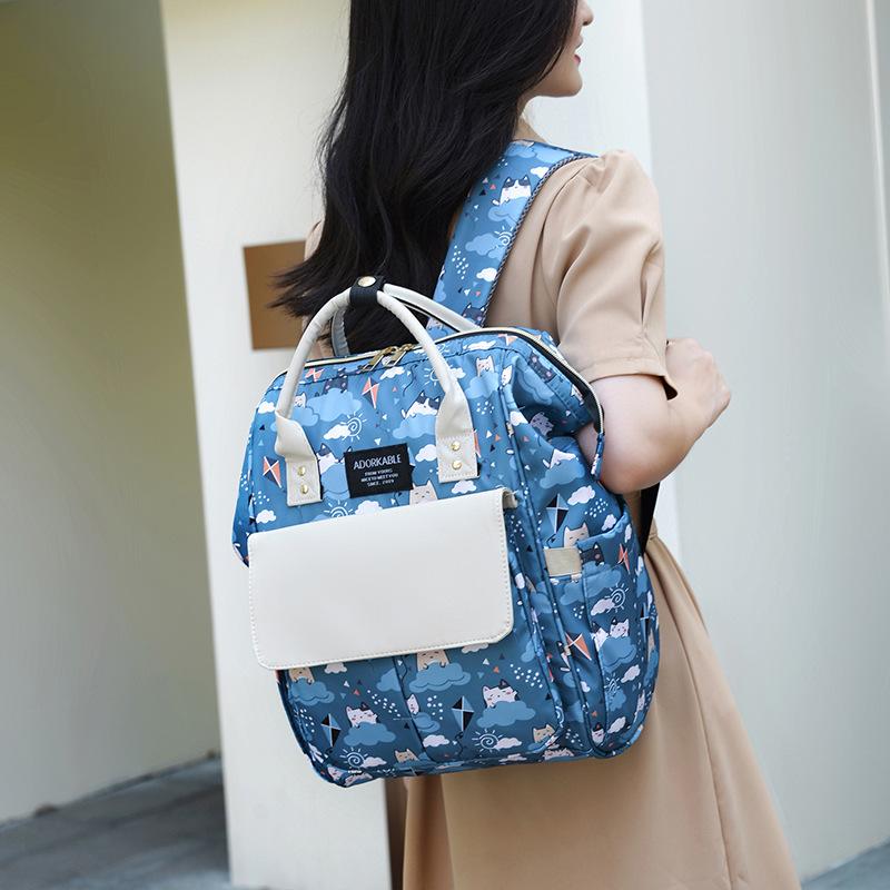 Schoolbag Mommy bag Maternal and infant bag Bao Ma takes the baby out backpack Casual backpack Large capacity Pregnancy and labor portable backpack
