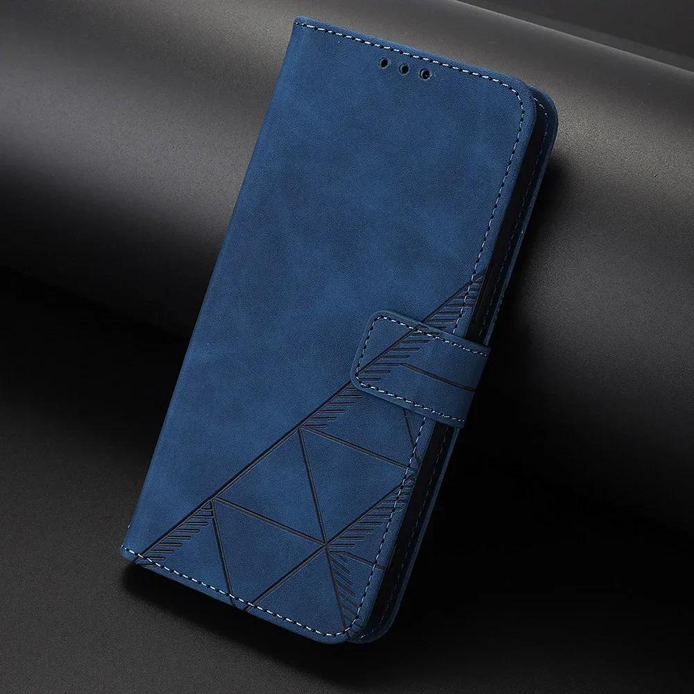 Geometric Leather Wallet Case For Nokia HMD Fusion Skyline Pulse Plus Pro X10 X20 X30 G10 G11 G20 G21 G22 G42 G310 G400 C22 C32