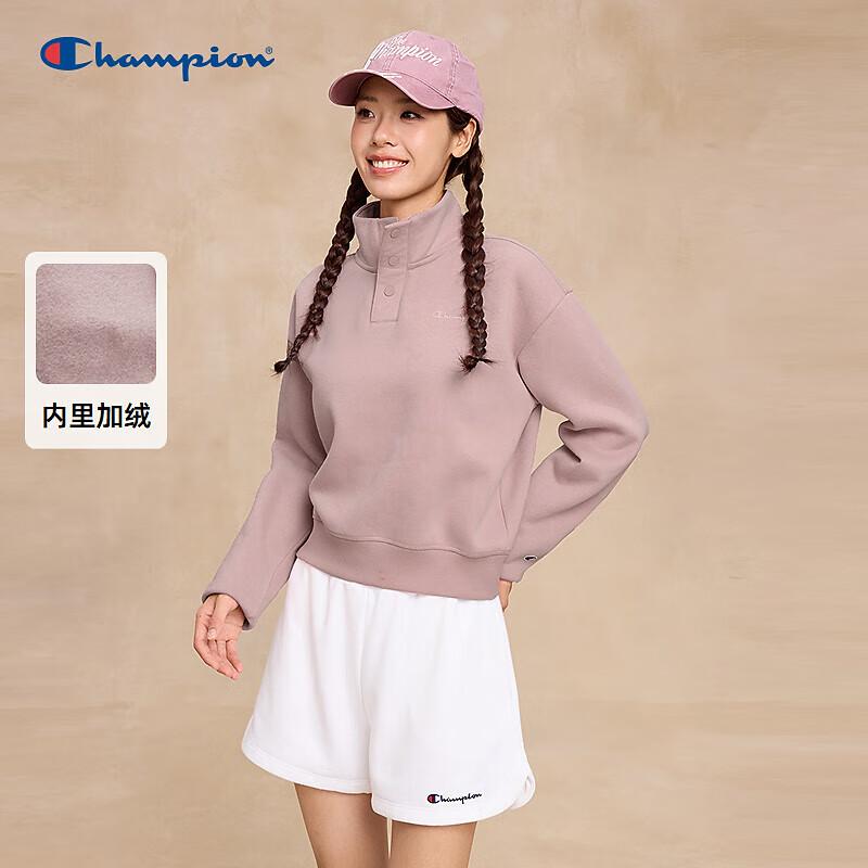 Champion Women s Fleece Stand-Collar Snap Sweatshirt M 6840₽