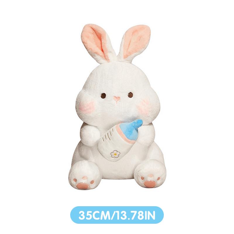 Non-Toxic 35/45 Cm Bottle Rabbit Plush Toy Handmade Doll Cartoon Anime Cute Pillow Cushion Thanksgiving Children'S Birthday Gift Doll
