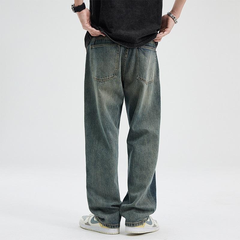 New Spring and Summer Classic Loose Straight-fitting Retro Denim Pants Denim City