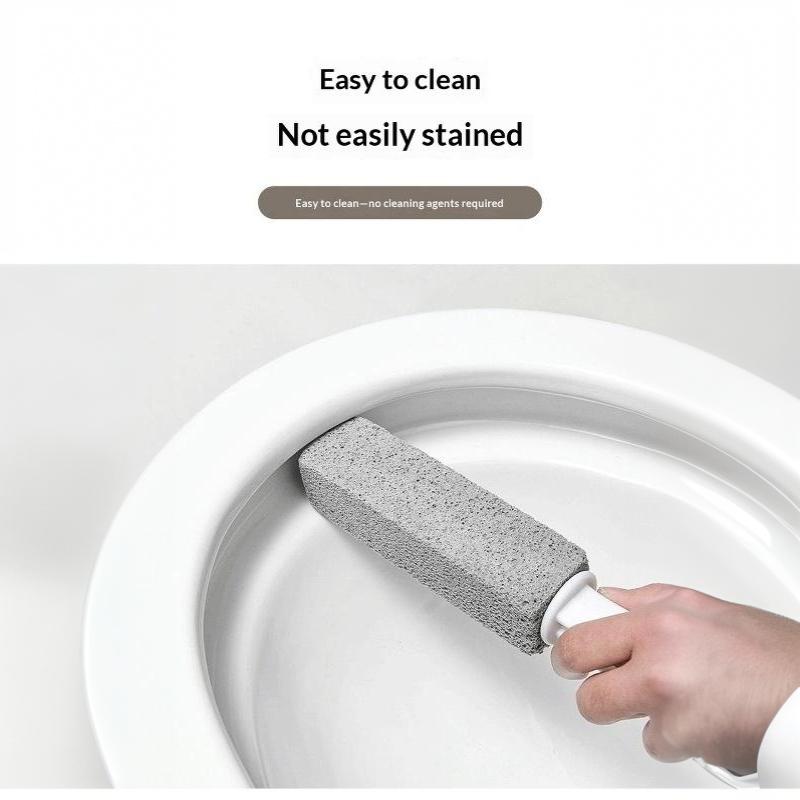 Pumice Stone Toilet Cleaning Brush Powerful Stain Removal Scratch Free For Home Toilet Deep Cleaning