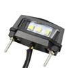 12V ABS Plastic Motorcycle License Plate Light Multi Use Number Waterproof Accessories Black Housing LED Decoration License Lamp