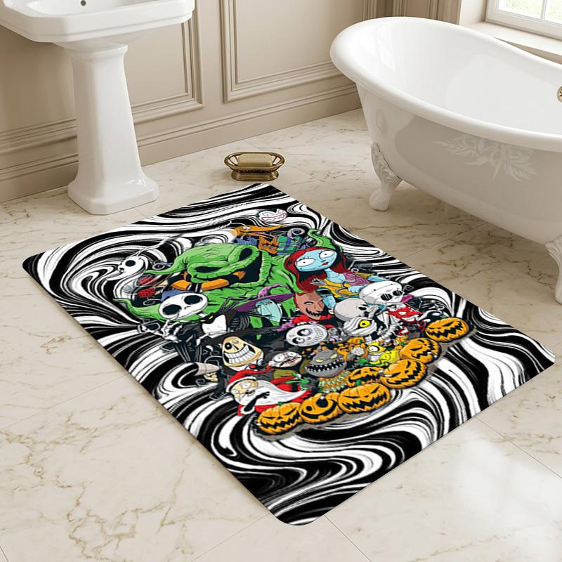 Nightmare Before Christmas Living Room Non-Slip Area Rug Soft Carpet for Bedroom Game Playroom Sofa Office Home Decor Doormat Christmas Gift C9211545