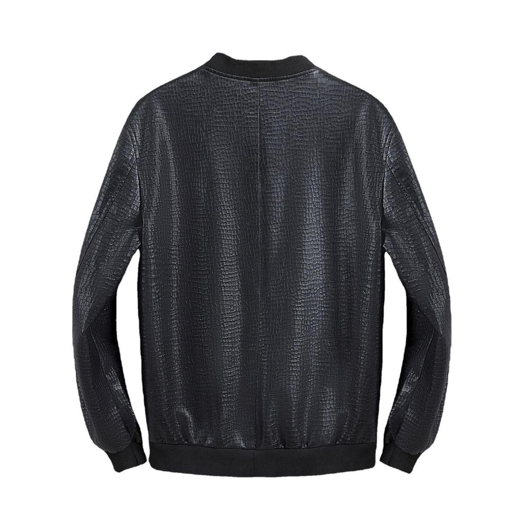 Men's Leather Tailored Spring and Autumn Thin Coat Cracks Leather New Men's Jacket Fashion Youth Casual Jacket