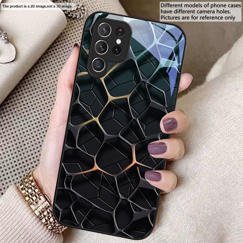 

Абстрактное геометрическое искусство Для Samsung S26 S22 S8 9 10 S20 Ultra S21 Pro S22 Plus S23 FE S24 Ultra S25 Edge S24+ Стеклянный чехол для телефона Galaxy S8
