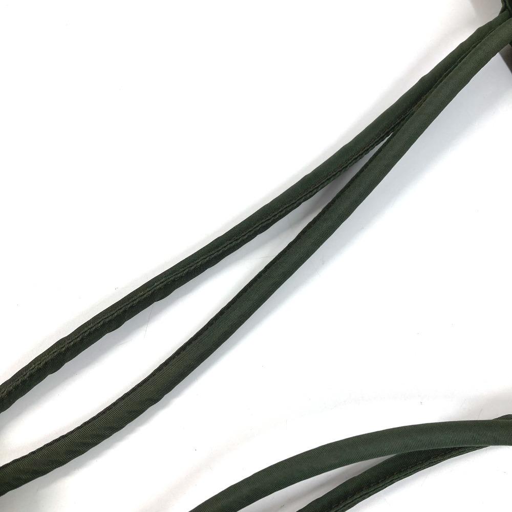 Prada צלחת לוגו משולשת תיק תיק טוט תיק כתף ניילון חאקי