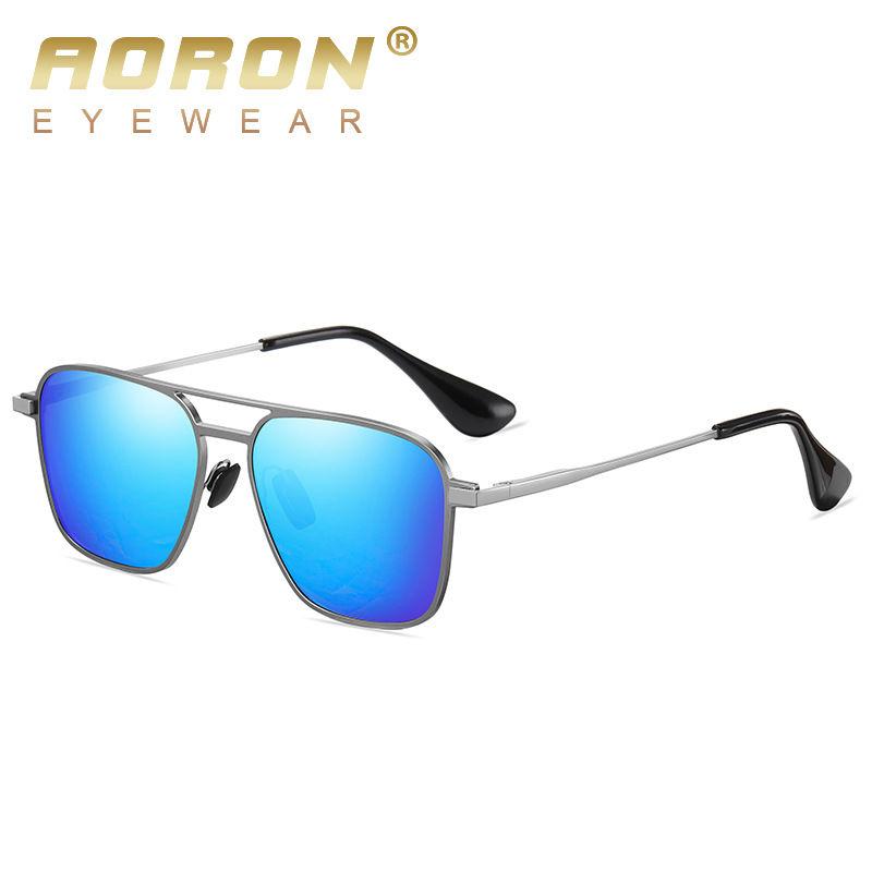 AORON Metal Frame Photochromic Polarized Sunglasses UV400 Anti Glare Sports Driving Fishing Glasses