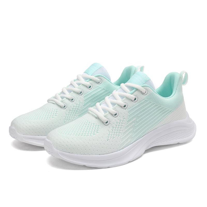 

Весенние новые женские спортивные кроссовки с летающей сеткой, повседневные легкие кроссовки с мягкой подошвой 35