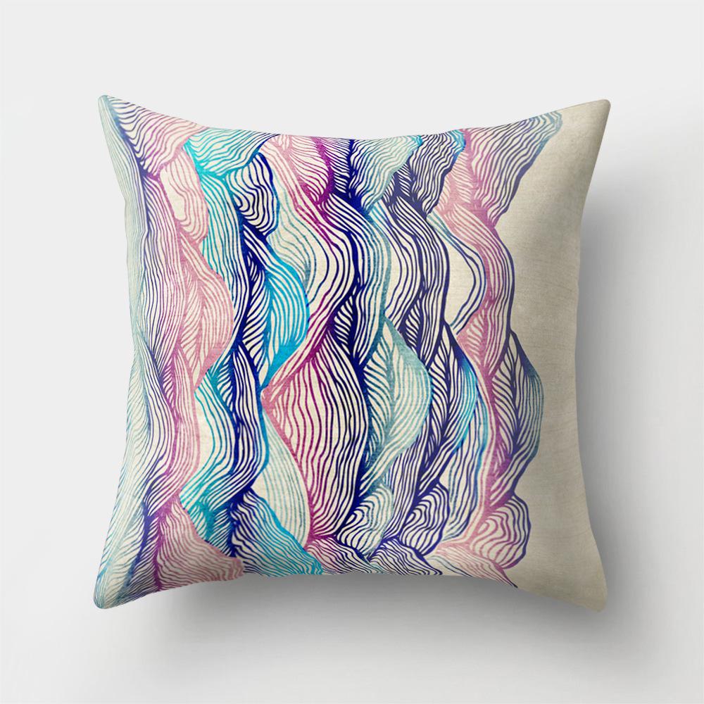 Corrugated Pillowcase Sofa Pillowcase Creative Home Car Cushion Office Pillowcase