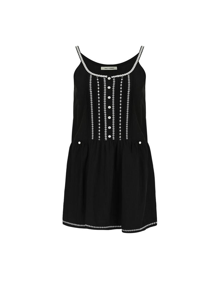 Soltipebeul Bohemian Sleeveless Dress [Black]