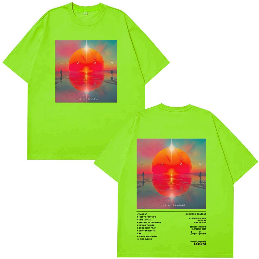 

Imagine Dragons Band Loom Tour 2025 MerchDoublesided Print T Shirt Men Women Fashion Hip Hop Gothic Tshirt Casual Man Tshirts 4XL