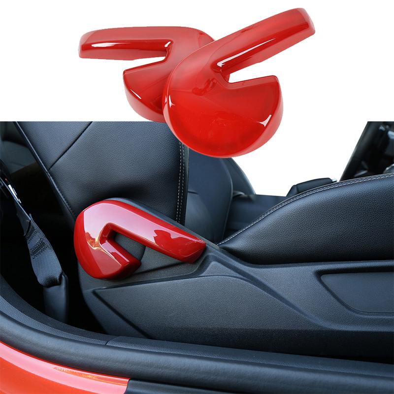 Seat Adjusting Handle Decoration Cover Trim for Ford Mustang 2015-2024 2025 Car Styling Stickers Interior Accessories Modified