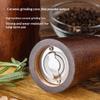 Holzpfeffermühlen Salz- und Pfeffermühle 5/8 Zoll Gewürzpfeffermühle mit verstellbarer Keramik-Handheld-Kräuter-Gewürzmühlen