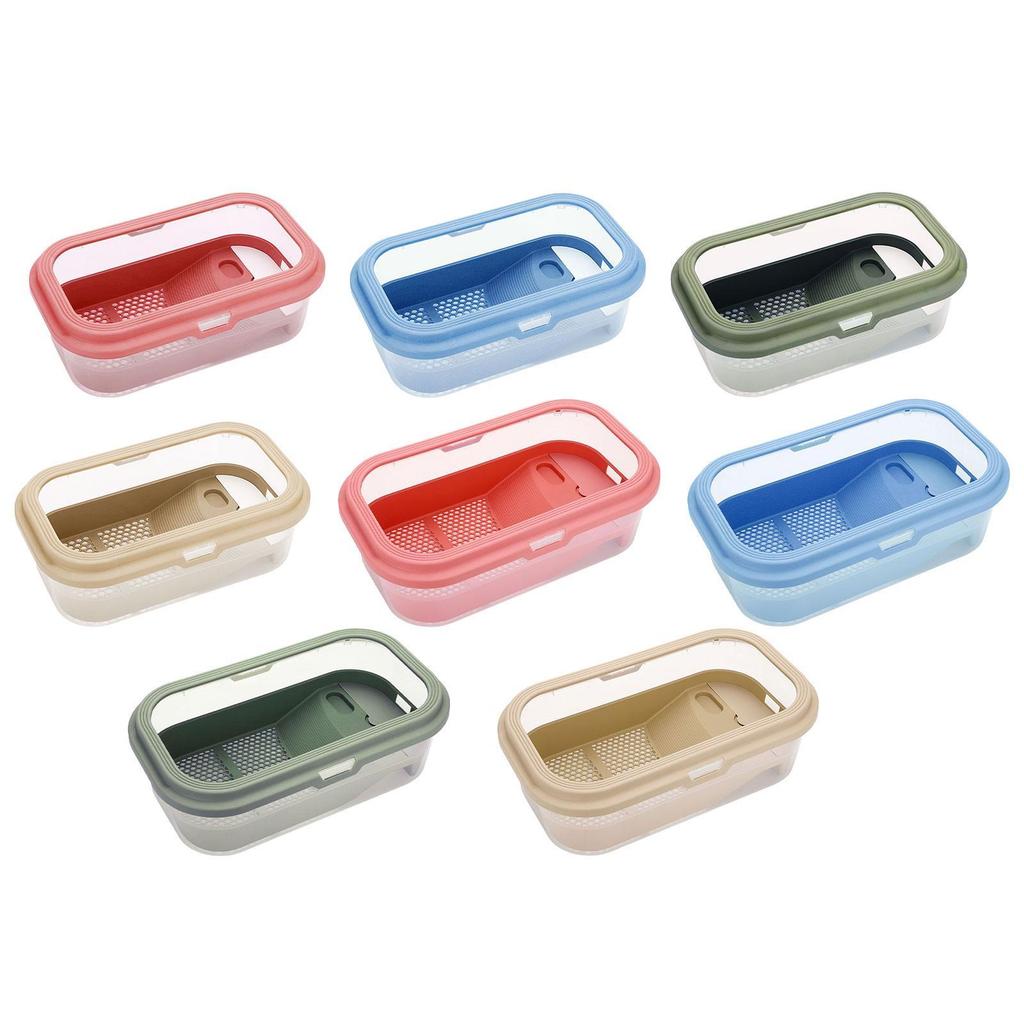 Small Turtle Tank Detachable Pets Accessories Resting Case Habitat for Frog Pet Turtle Tortoises Small Amphibious Creatures