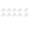 10Pcs 3 Hole White Hearing Amplifier Domes Earbud Tips Soft Static Free Silicone Hearing Amplifier E