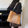 Casual Large Capacity Commuter Tote Bag Women's 2025 New Handbag Fashionable and Simple College Student Shoulder Bag for Class